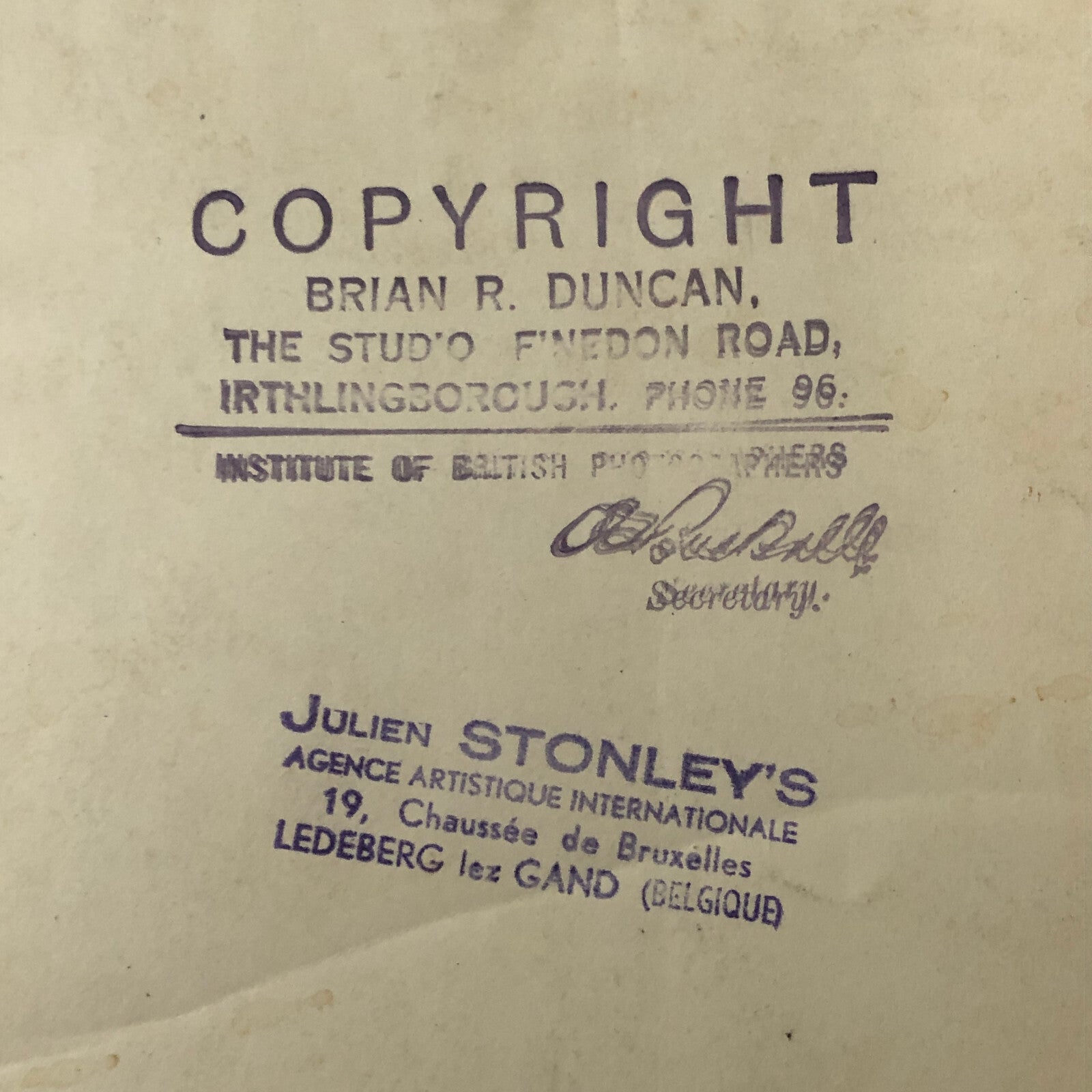 Circus Performer Unicycle Balancing Act Photo Photograph Dam Brothers Vintage