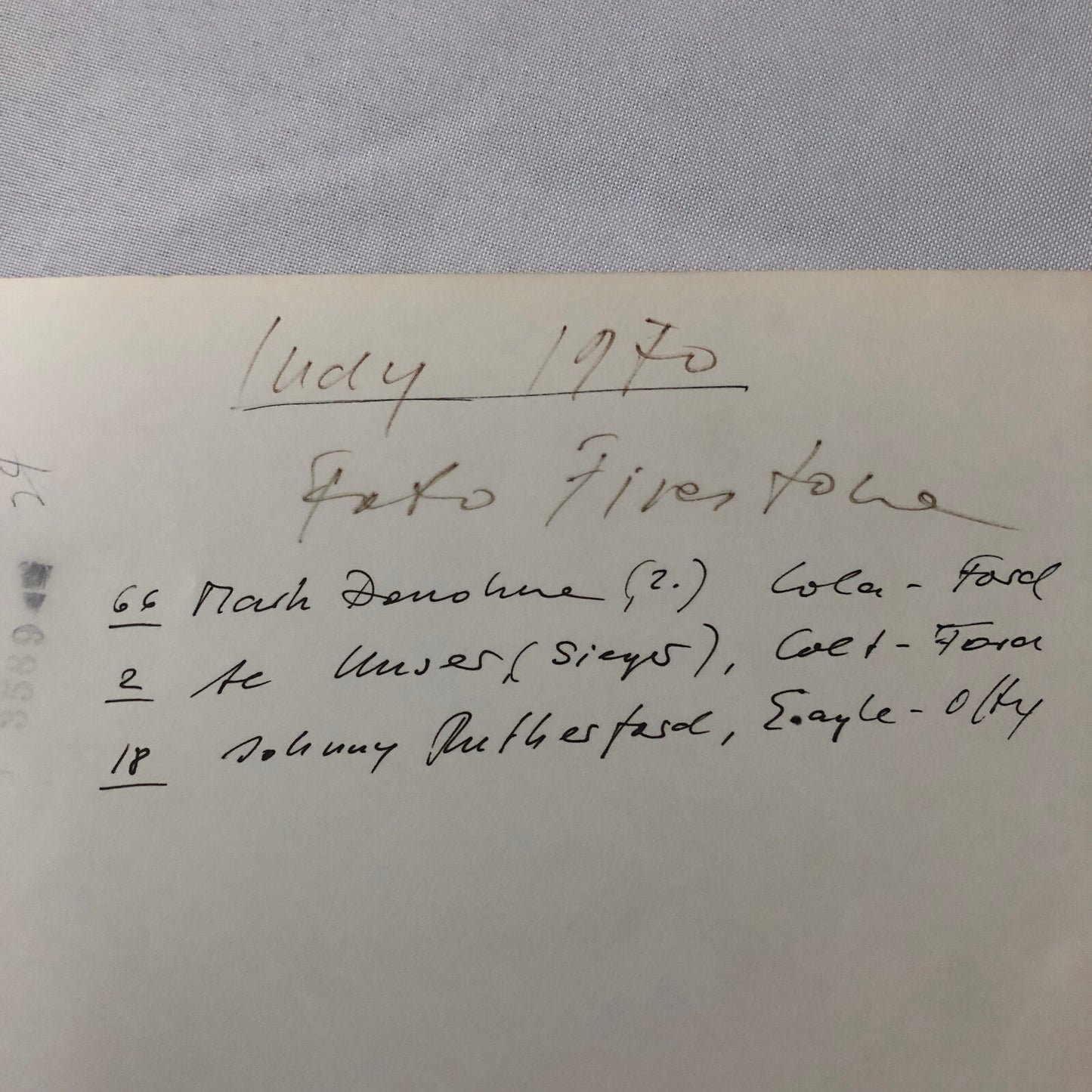 Indy Indianapolis Racing Photo Photograph 1970 Mark Donohue Al Unser Rutherford