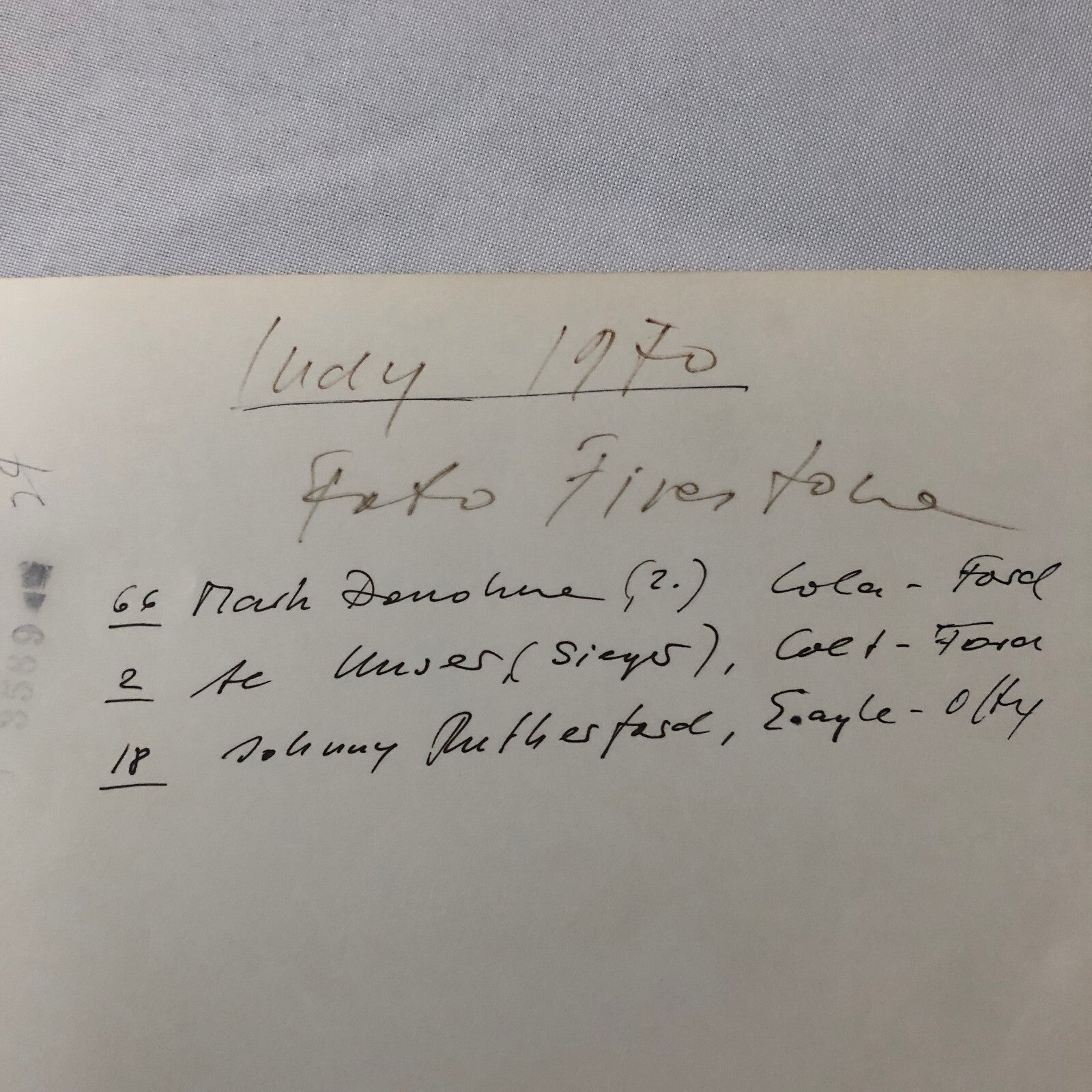 Indy Indianapolis Racing Photo Photograph 1970 Mark Donohue Al Unser Rutherford