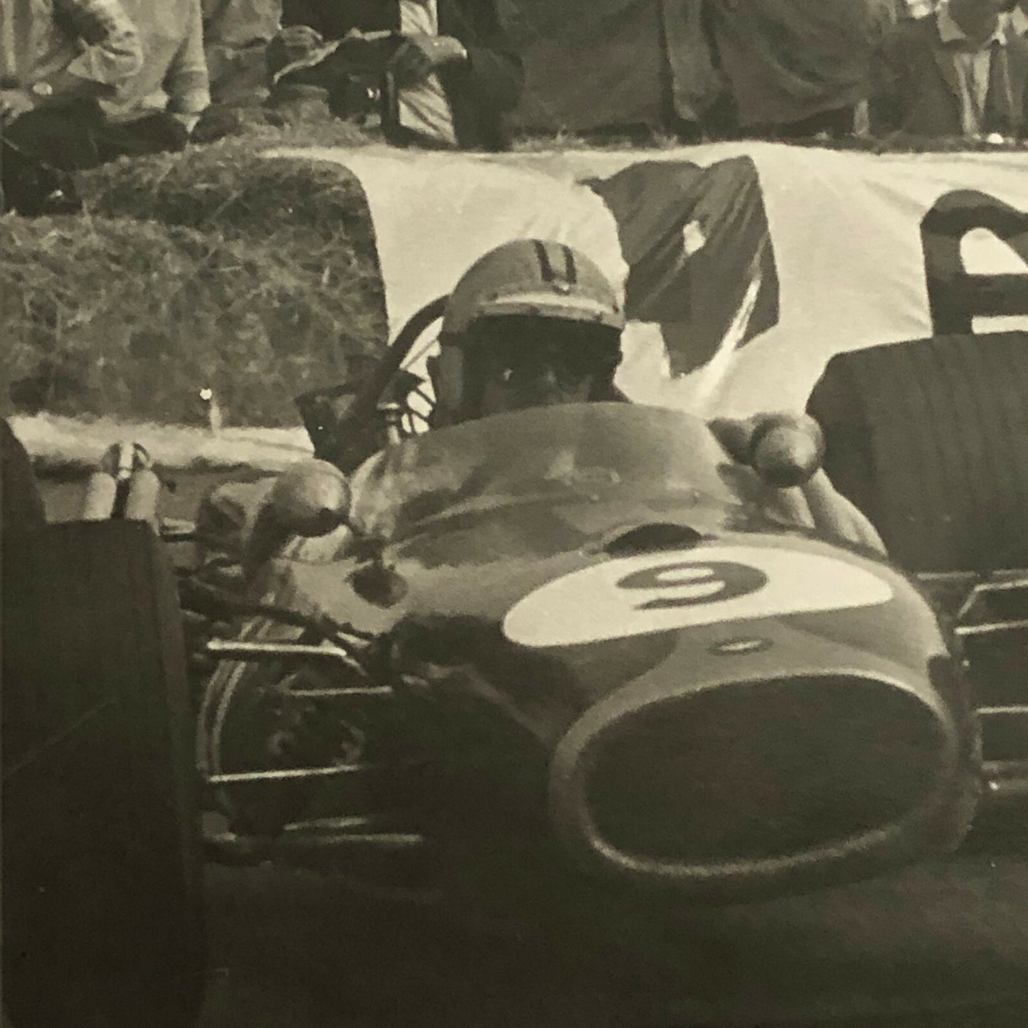 Vintage Racing Car Driver Photo Photograph Print 