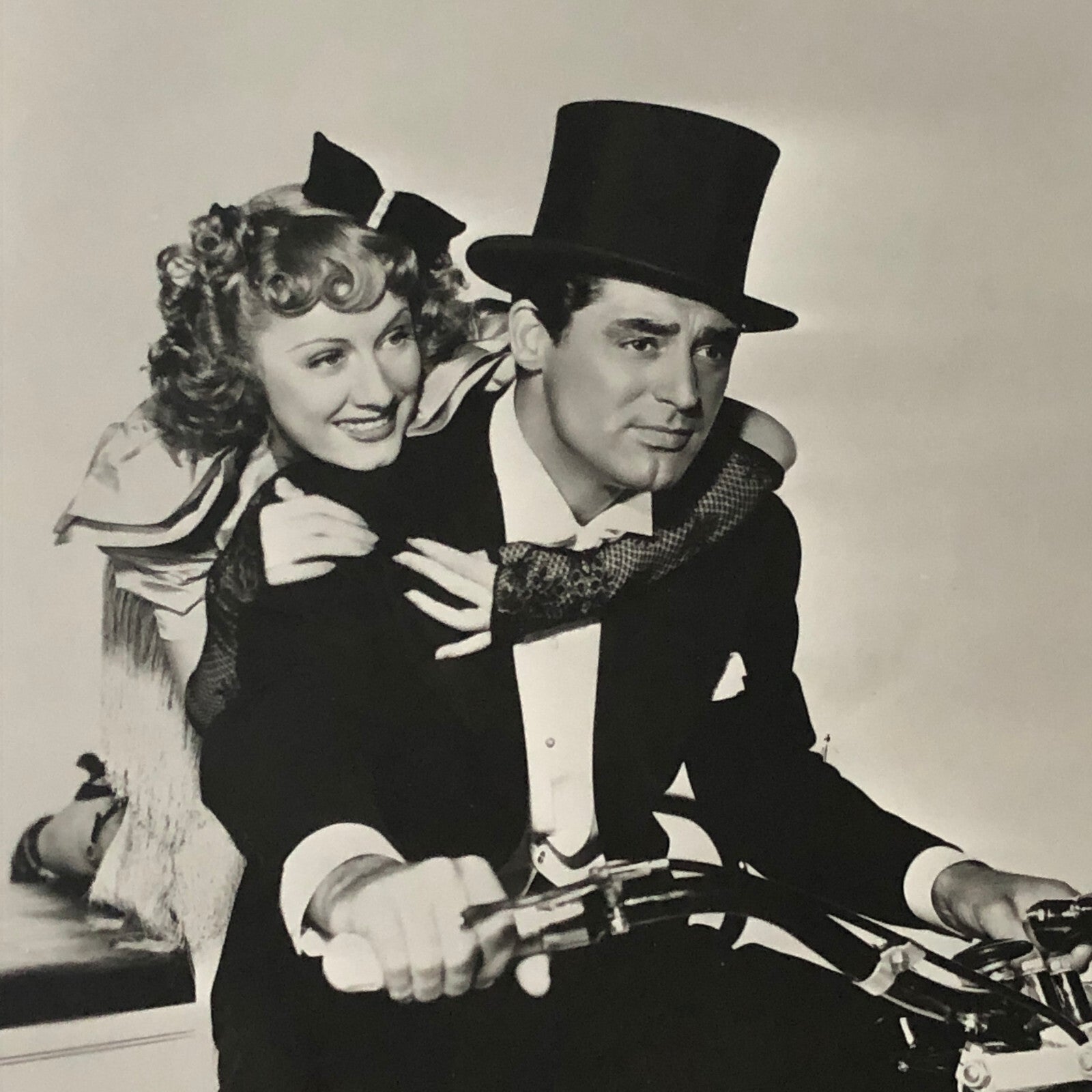 Cary Grant Irene Dunne The Awful Truth Movie Film Photo Photograph Motorcycle