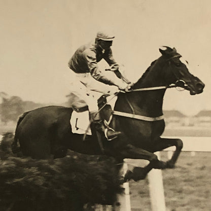 Press Photo Photograph Horse Racing Hurdle Race at Northelt Park London 1933