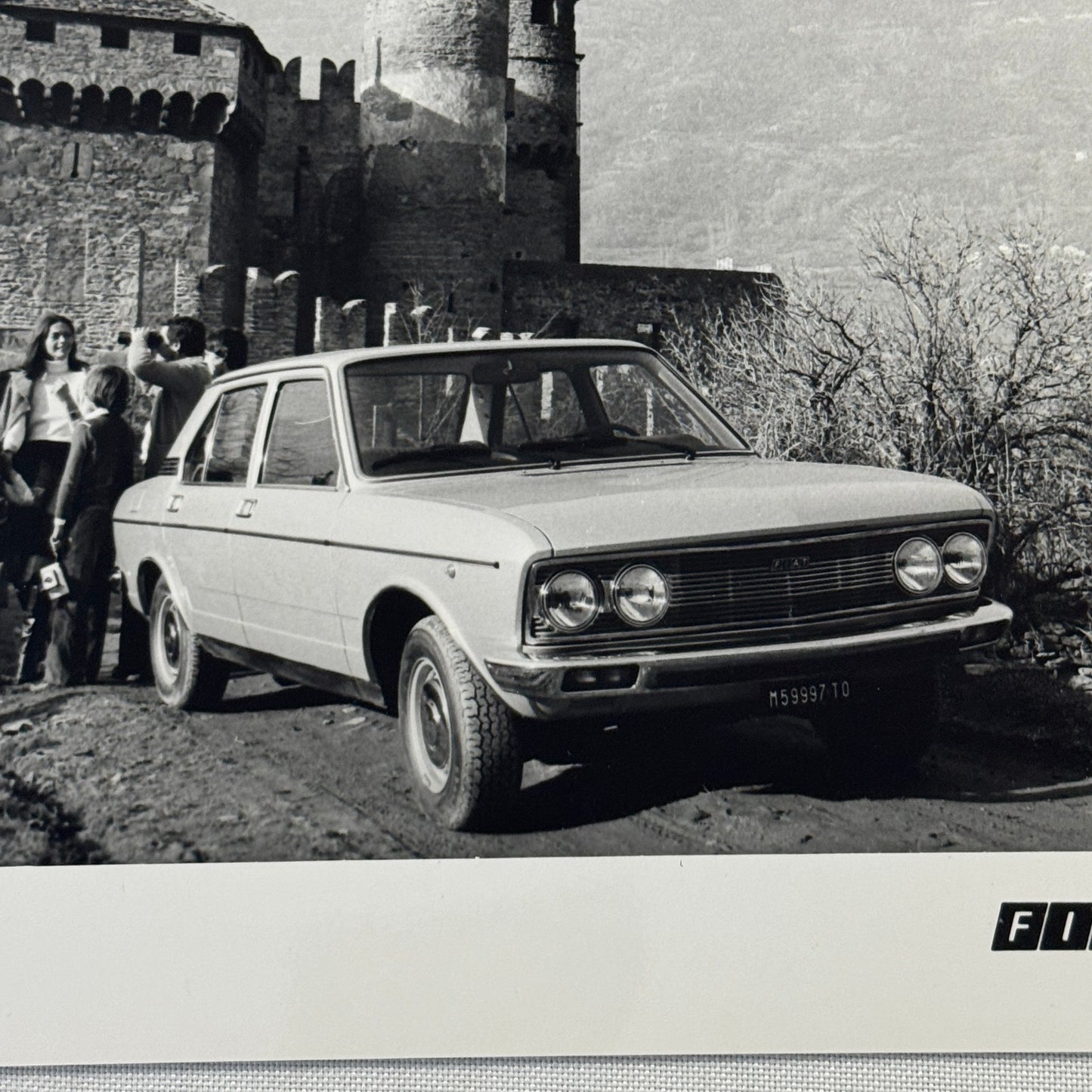 Fiat 132 GLS Car Factory Press Photo Photograph Print Vintage 1976
