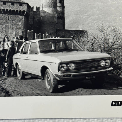 Fiat 132 GLS Car Factory Press Photo Photograph Print Vintage 1976