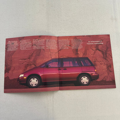 1990 Nissan Axxess Car Sales Brochure Catalog Vintage Advertising Canadian
