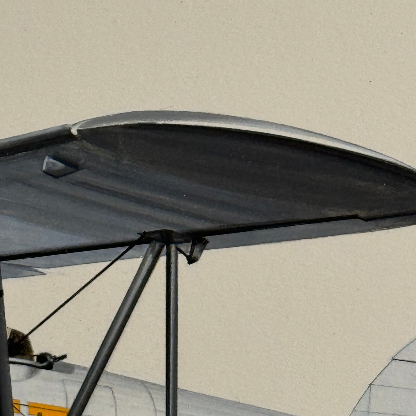 Vintage Airplane Aircraft Plane Aviator Illustration Art Drawing Hand Drawn