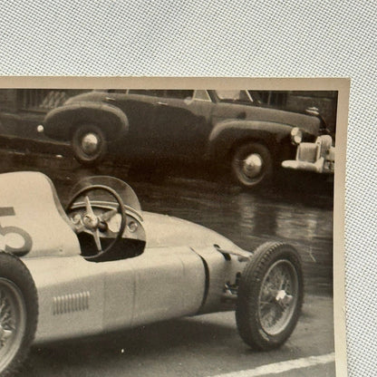 Vintage Racing Car Photo Photograph Print Unidentified Car