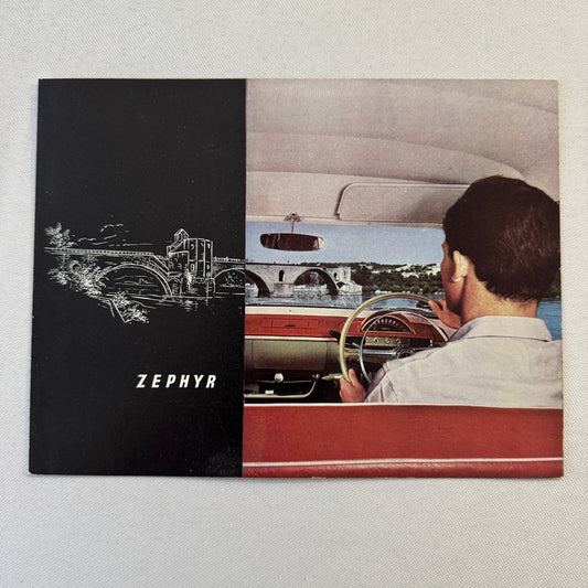 Vintage Ford Zephyr Car Sales Brochure Catalog Advertising