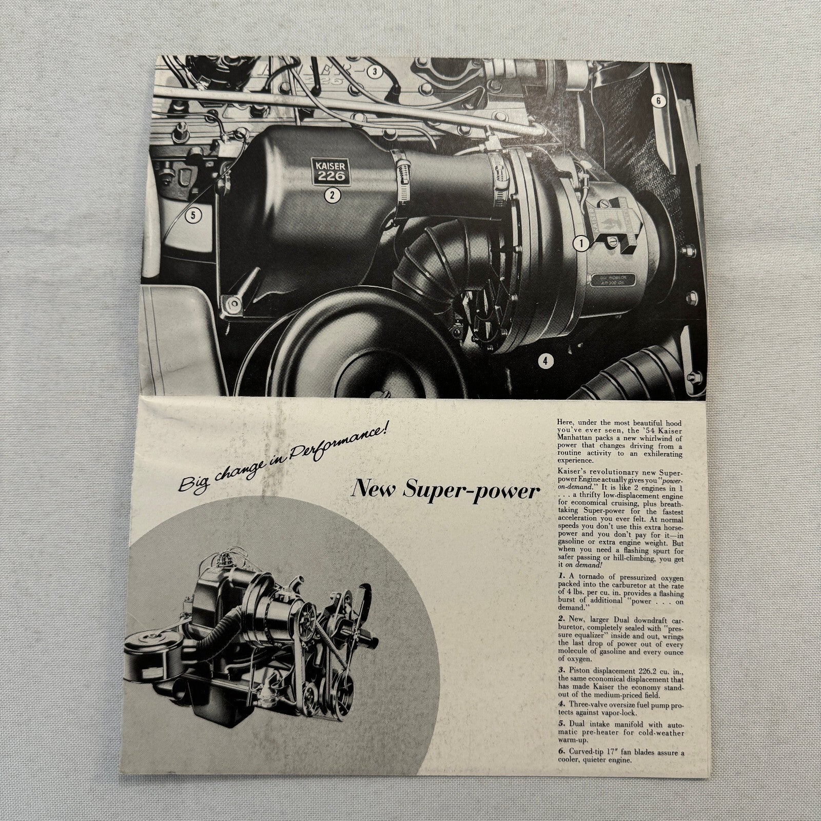 1954 Kaiser Car Sales Brochure Catalog Vintage Kaiser Darrin Manhattan Special