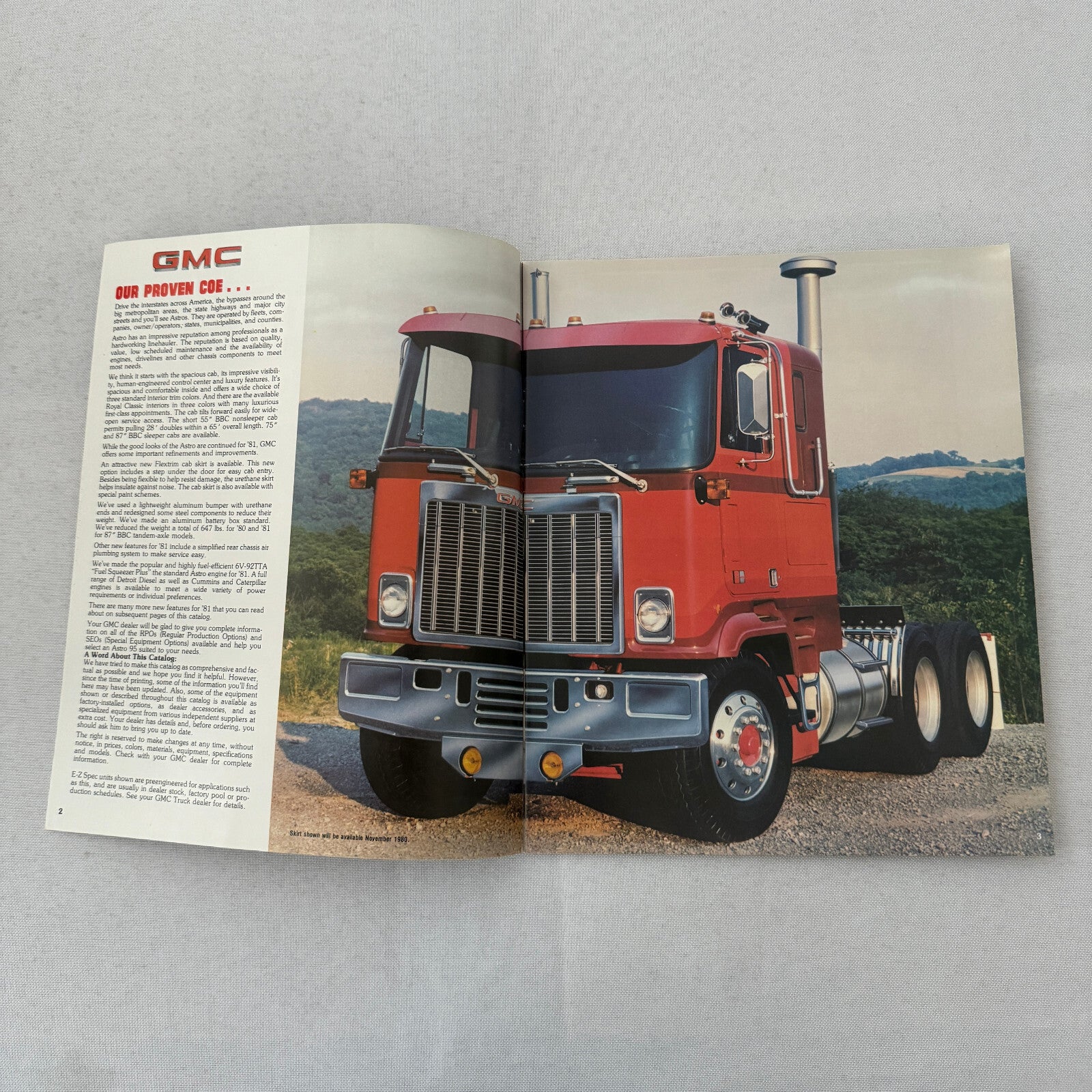 GMC Astro Truck Sales Brochure Catalog Advertising Vintage