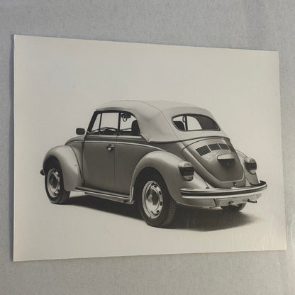 Vintage Volkswagen Beetle Convertible VW Bug Car Photo Photograph Cabriolet 1975