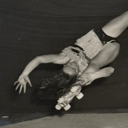 Circus Rollerskating Roller Skate Circus Act Photo Photograph Vintage Cartelly