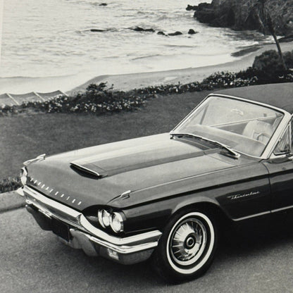Vintage 1964 Ford Thunderbird Car Automobile Photo Photograph Modern Print