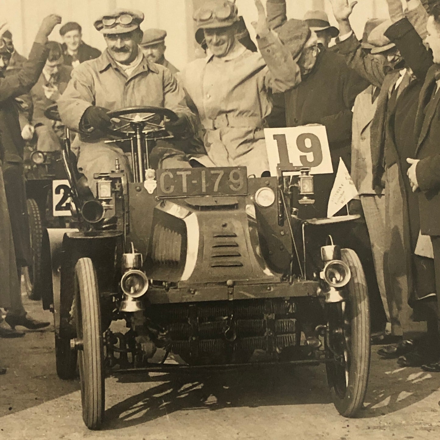 1931 Veteran Car Rally Press Photo Photograph Print Croydon Aerodome UK 