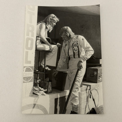 Vintage Racing Photo 1972 Italian Grand Prix Race Ronnie Peterson Wife Fran