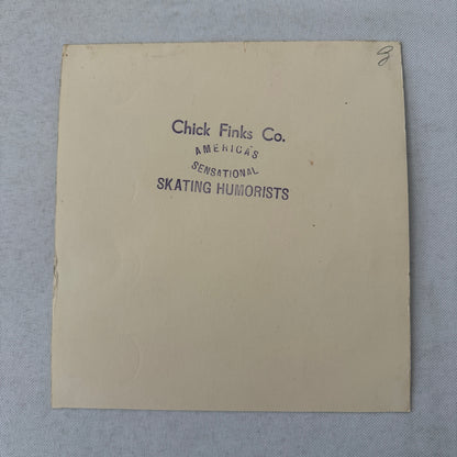 Vintage Circus Rollerskating Roller Skate Act Photo Photograph Chick Finks