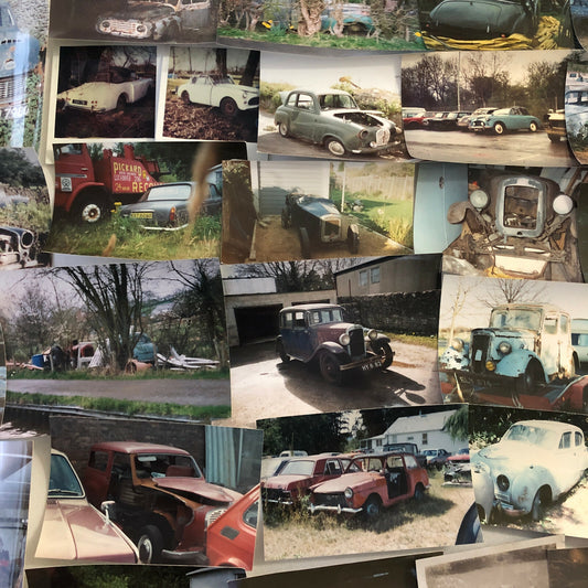 Vintage Austin Barn Find Junk Yard Car Part Photo Photograph Lot of 30