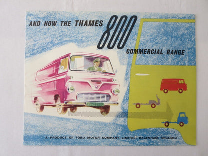 1958 ? Thames 800 Commerical Van & Truck Brochure Freighter + Vintage 