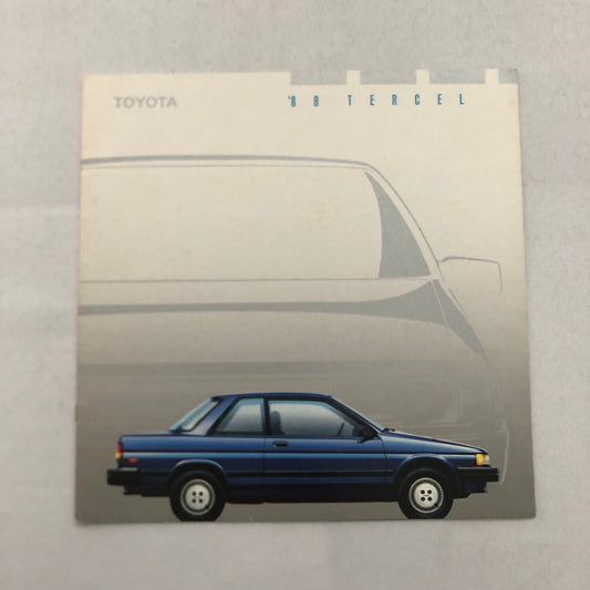 1989 Toyota Tercel Car Sales Brochure Catalog Advertising Vintage Coupe Hatch