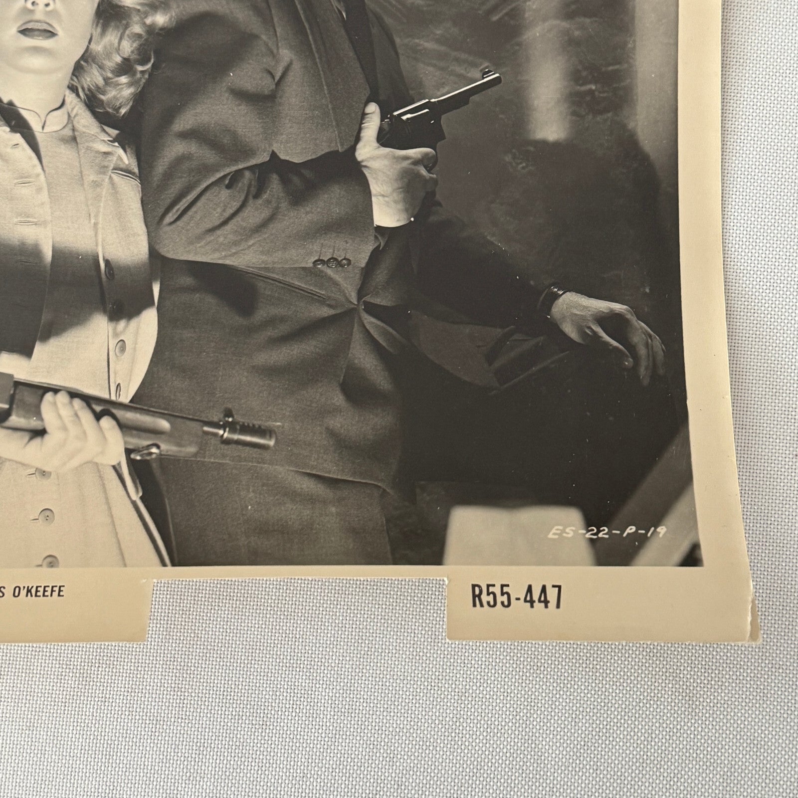 Vintage Movie Film Press Photo Photograph Walk a Crooked Mile Dennis O'Keefe