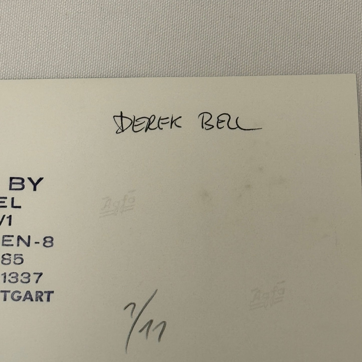 Vintage Racing Photo 1971 Rome Italy F2 Race Derek Bell Driver Motorsport