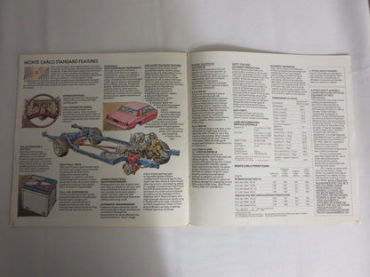 1982 Chevrolet Chevy Monte Carlo Sales Brochure Catalog