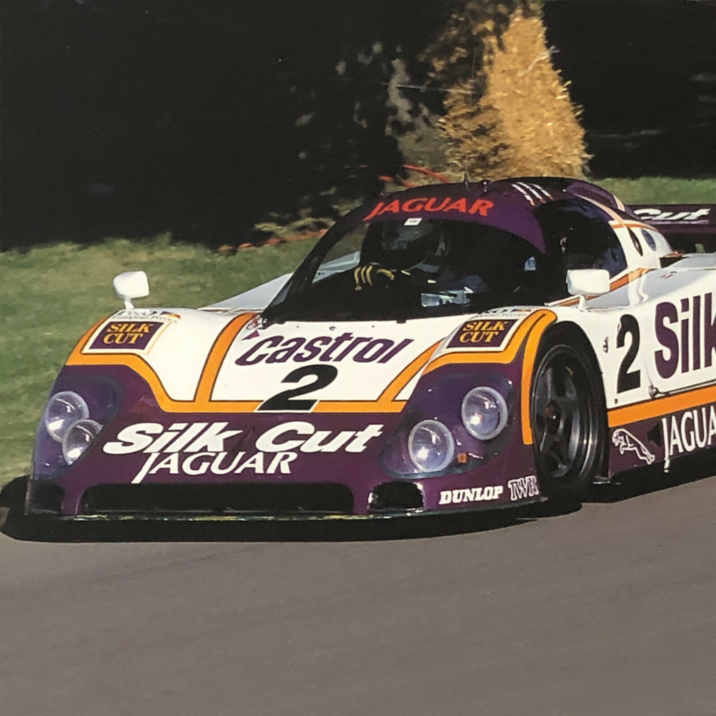 Vintage Jaguar Silk Cut XJR-9LM Racing Car Photo Photograph Jaguar XJR 9LM 