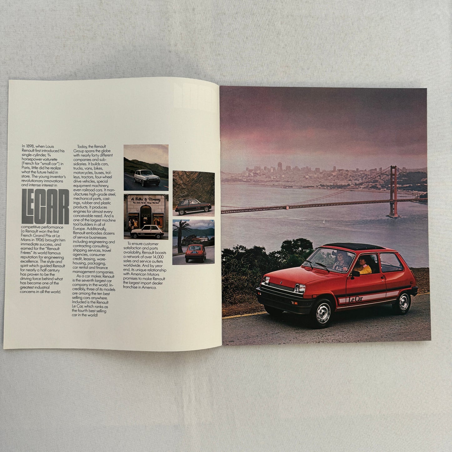1981 Renault LeCar Car Sales Brochure Catalog Vintage Advertising