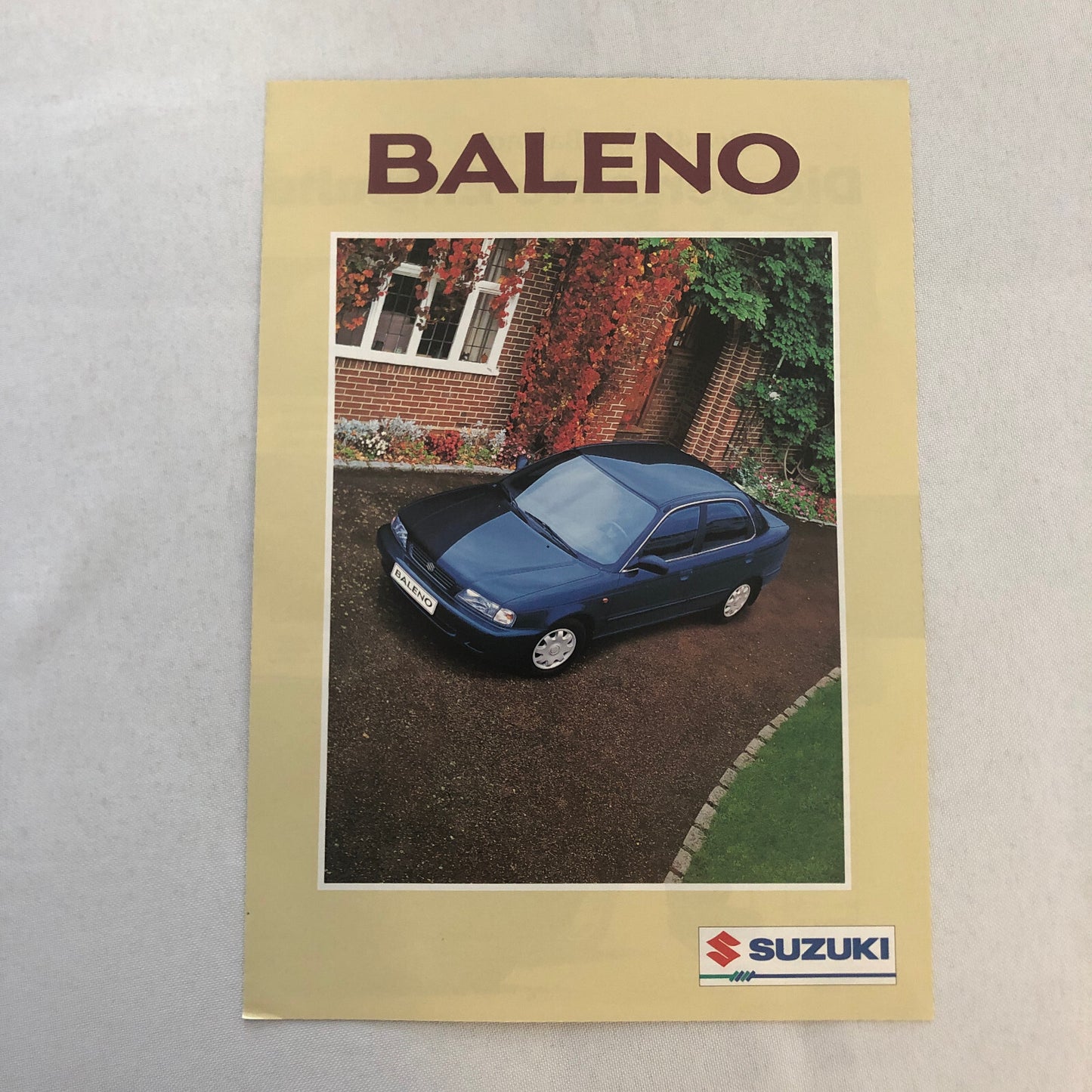 Suzuki Baleno Sedan Car Sales Brochure Catalog 1.6 GLX 1.3 GL GERMAN TEXT