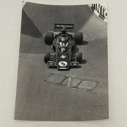 Vintage Racing Photo Lotus Ford 1975 Monaco Grand Prix Race F1 Ronnie Peterson
