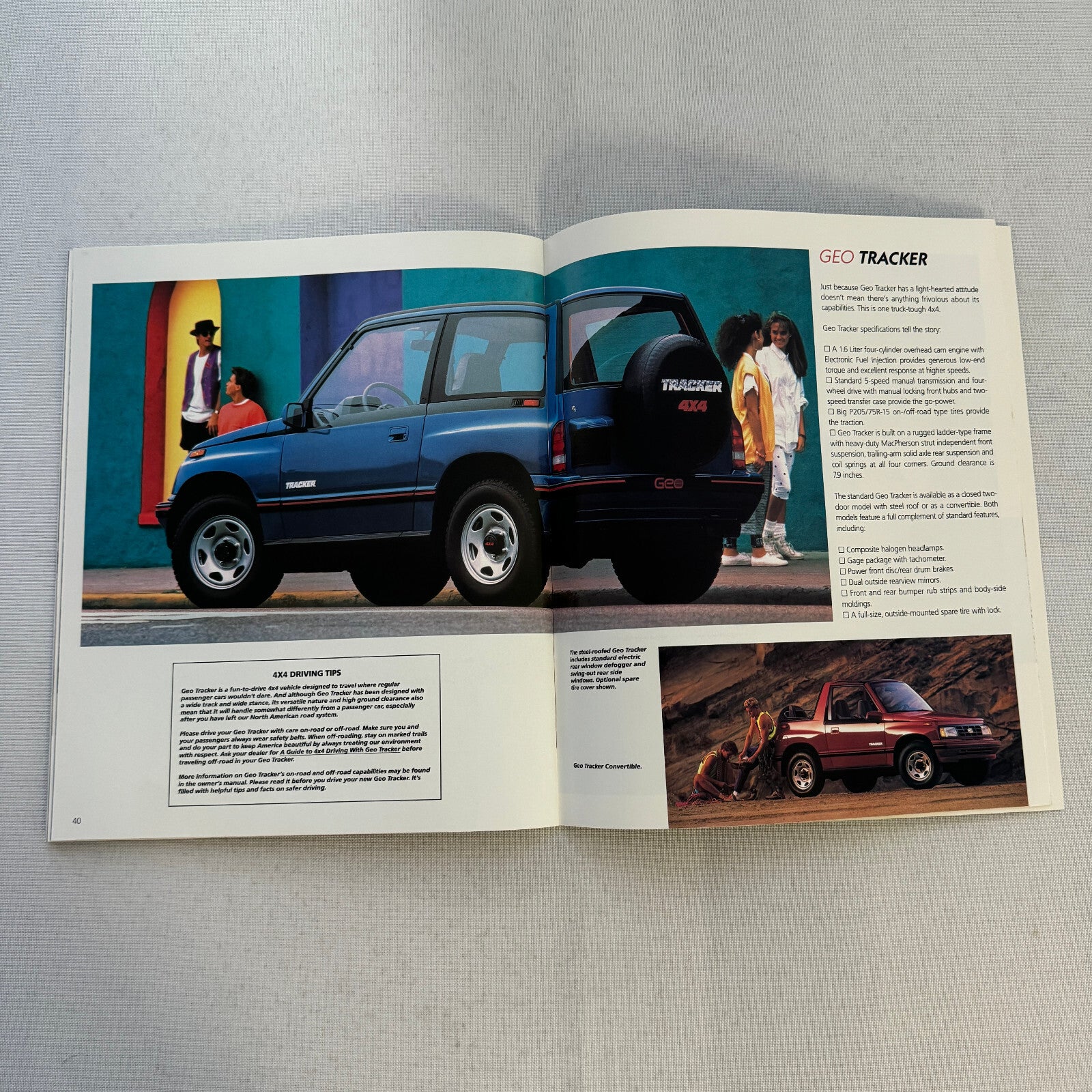 1990 Geo Car Sales Brochure Catalog Geo Metro Prizm Storm Tracker