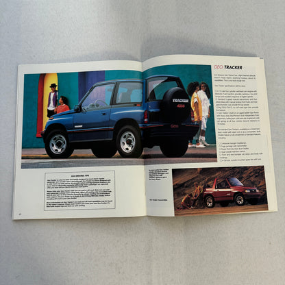 1990 Geo Car Sales Brochure Catalog Geo Metro Prizm Storm Tracker
