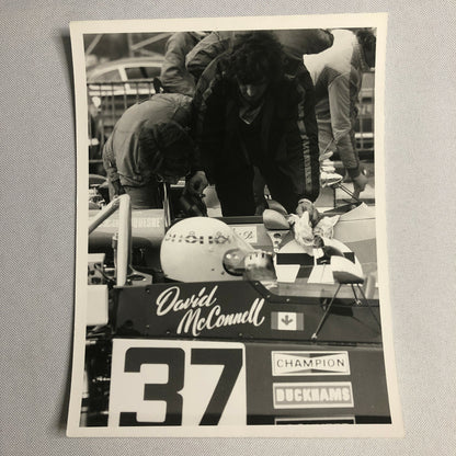 Vintage Car Racing Driver Photo Photograph Print - David McConnell Driver 