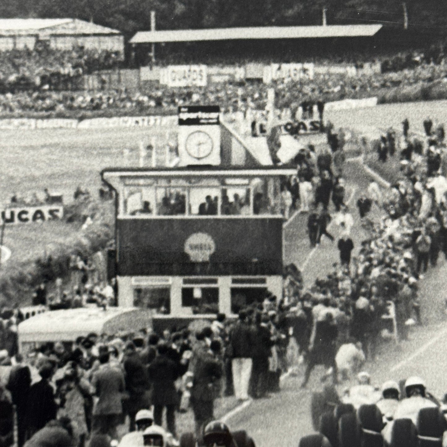 Vintage Grand Prix Car Racing Photo Photograph - Dan Gurney Jim Clark + Cahier 