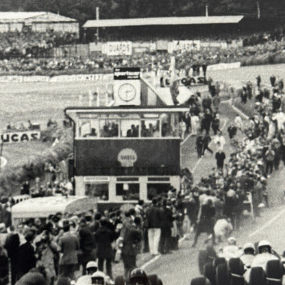 Vintage Grand Prix Car Racing Photo Photograph - Dan Gurney Jim Clark + Cahier 