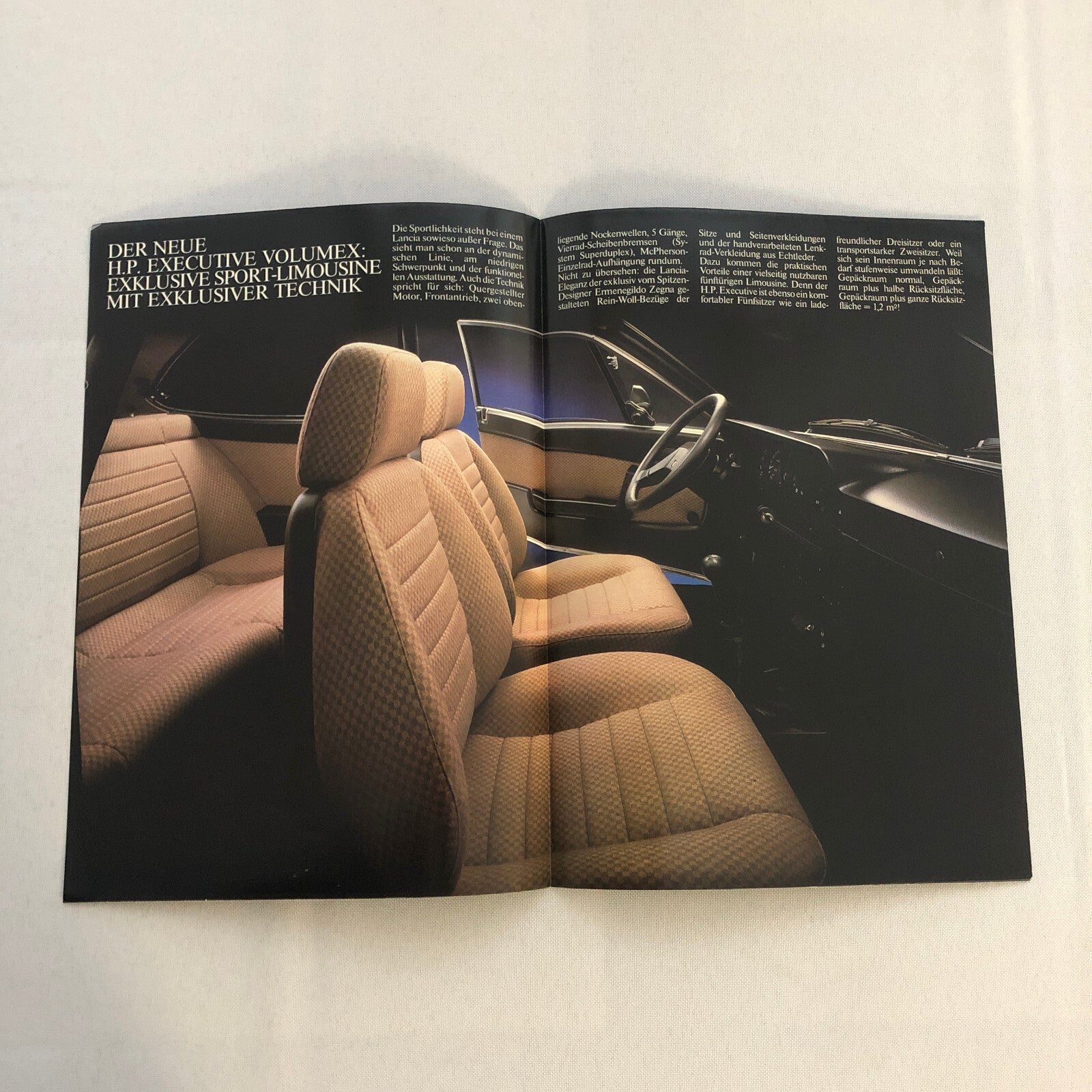 Lancia Beta HP Executive Car Sales Brochure Catalog German Text