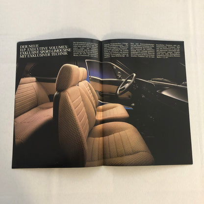 Lancia Beta HP Executive Car Sales Brochure Catalog German Text