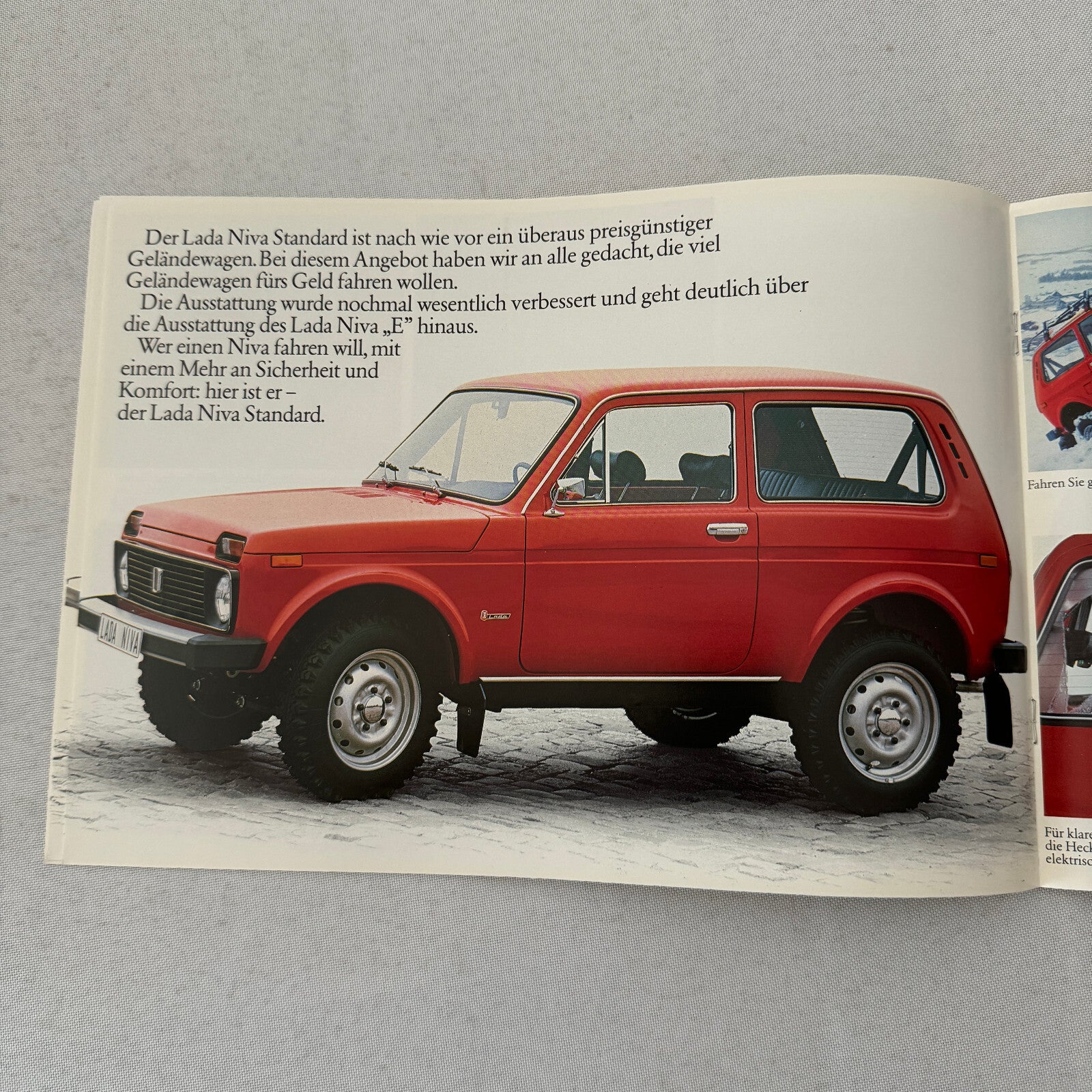Lada Niva Car Sales Brochure Catalog Niva E Niva 5000 C 5000C GERMAN