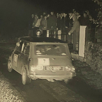 Vintage MINI Racing Car Photo Photograph Print - Rally Rallye Car ? 