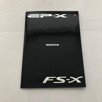 Honda EP-X and FS-X Concept Car Prototype Press Kit GERMAN Text 1992 Photos