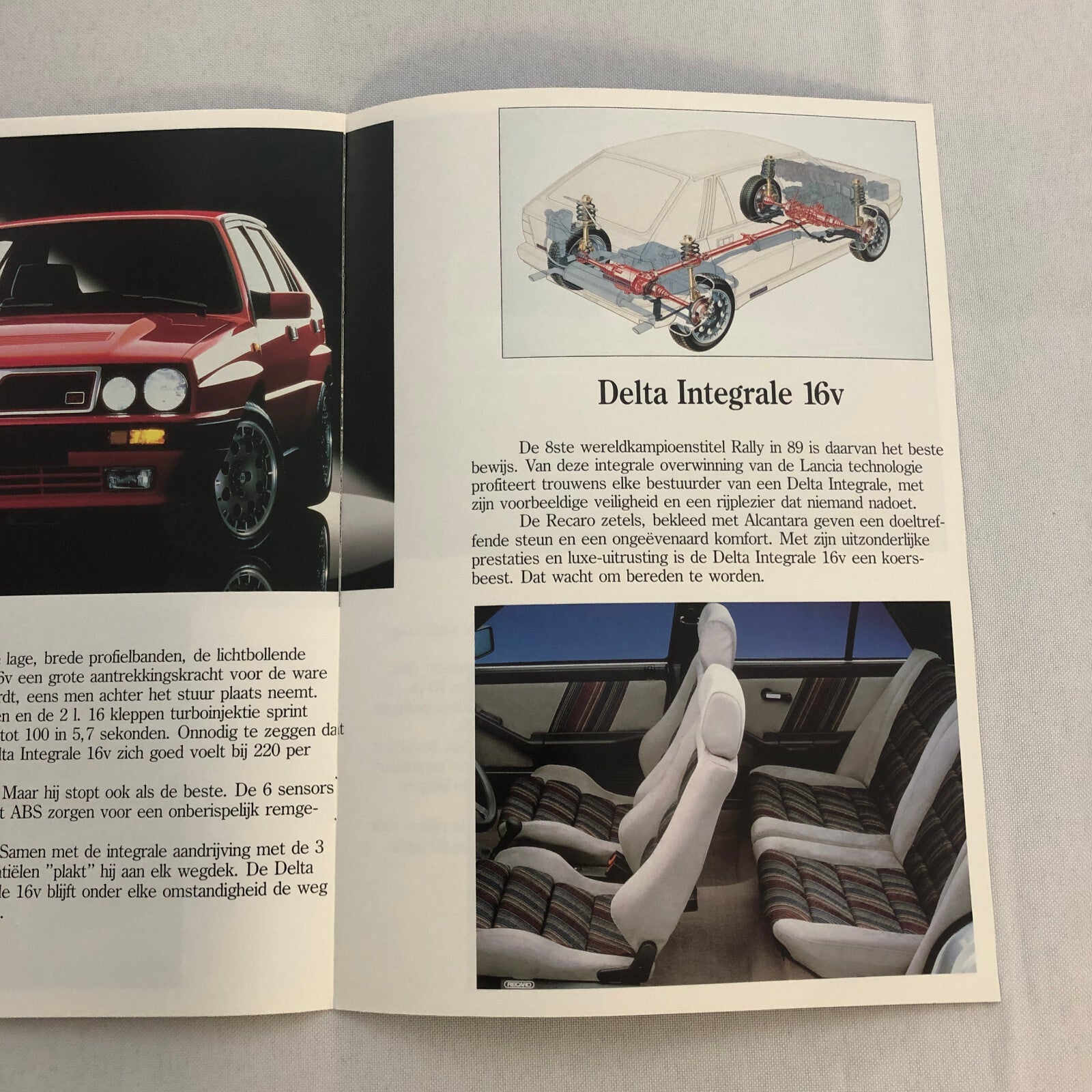 Lancia Delta Car Sales Brochure Catalog German HF Turbo Delta Integrale GTi