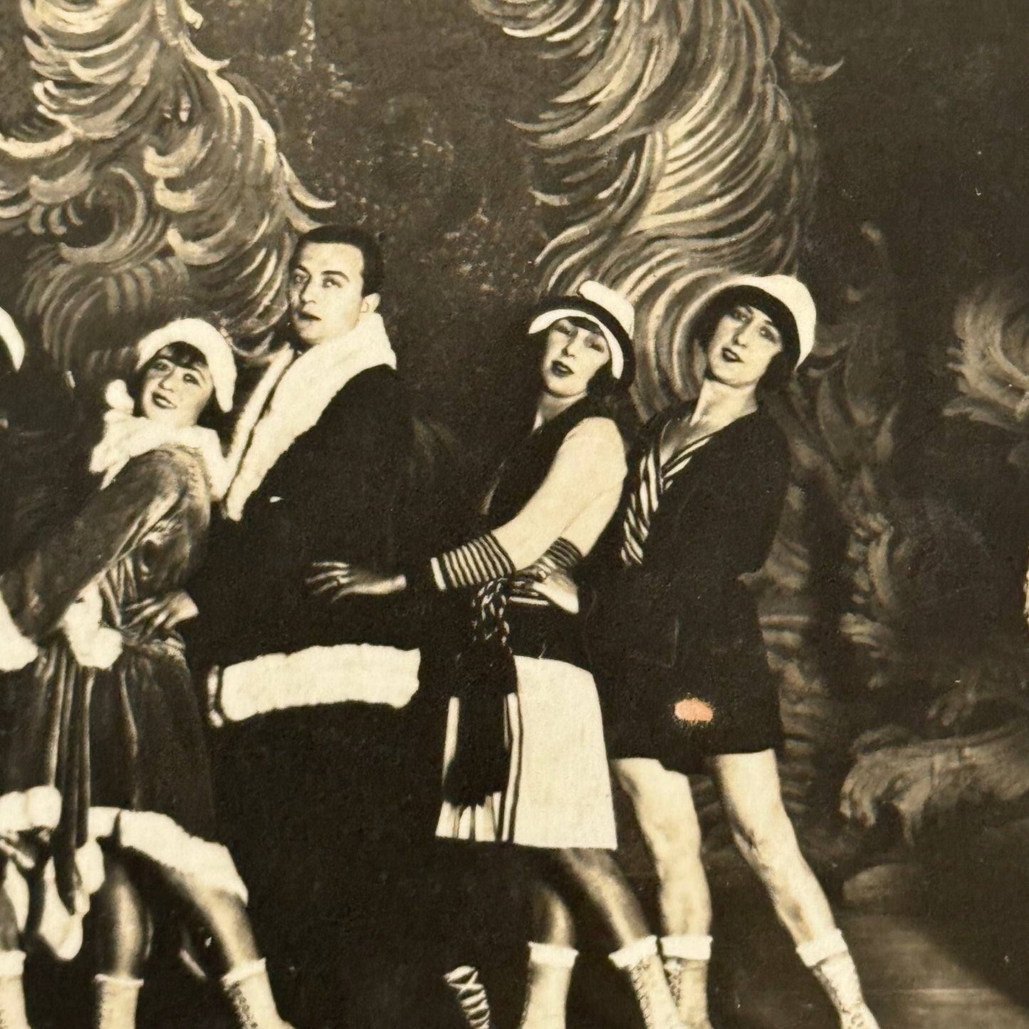 Vintage Ice Skating Ice Dancing Ice Ballet Act Berlin Germany Photo Postcard