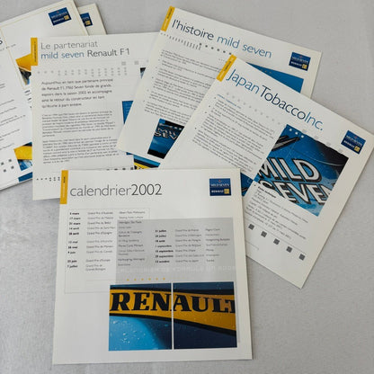 2002 Renault Mild Seven F1 Formula One Team Press Kit Brochure CD