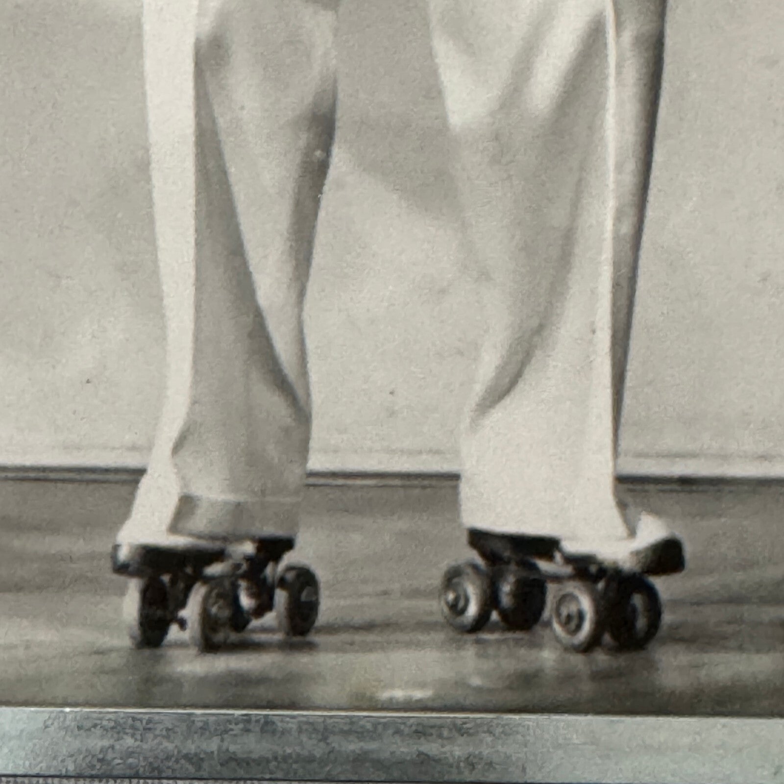 Vintage Circus Photo Les Rowlers Rollerskating Act Performer Photograph