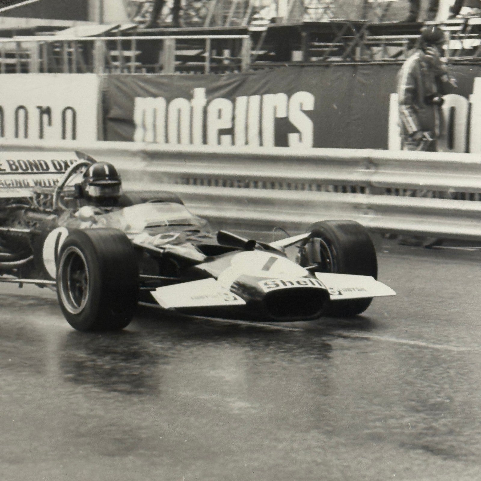 Vintage Racing Photo Lotus Ford 1970 Monaco Grand Prix Race F1 Graham Hill