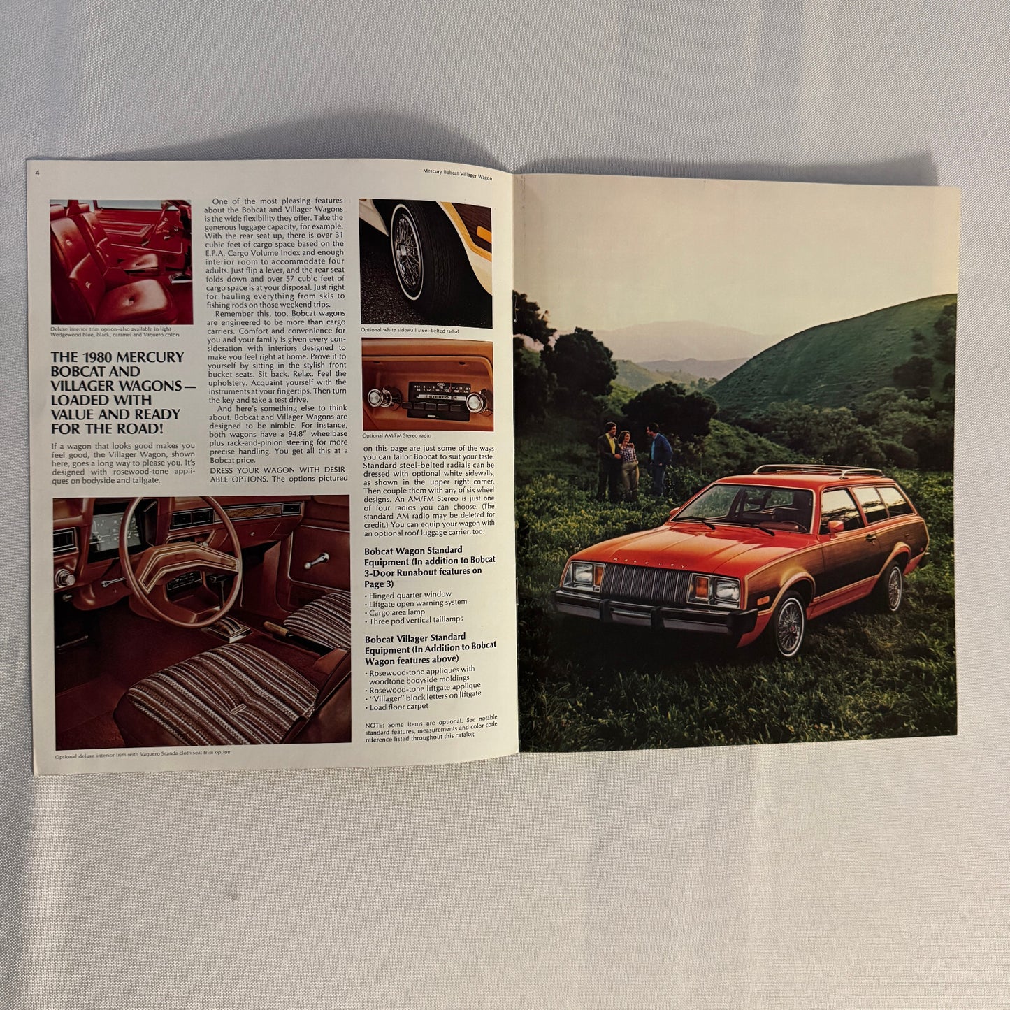 1980 Mercury Bobcat Car Sales Brochure Catalog Bobcat Runabout Villager Wagon