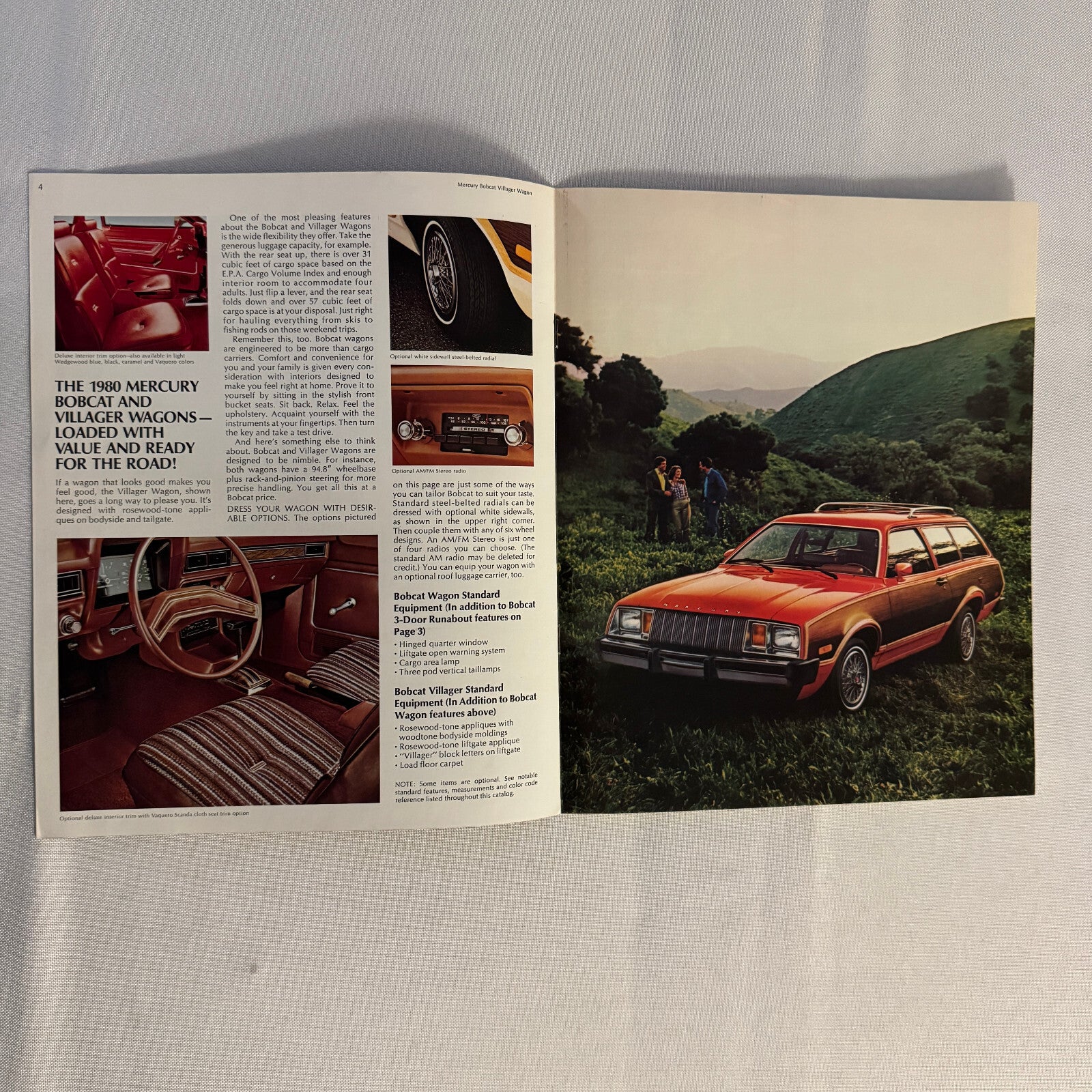 1980 Mercury Bobcat Car Sales Brochure Catalog Bobcat Runabout Villager Wagon