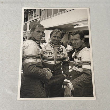 Rothmans Racing Porsche Driver Photo Derek Bell Jochen Mass Hans Stuck