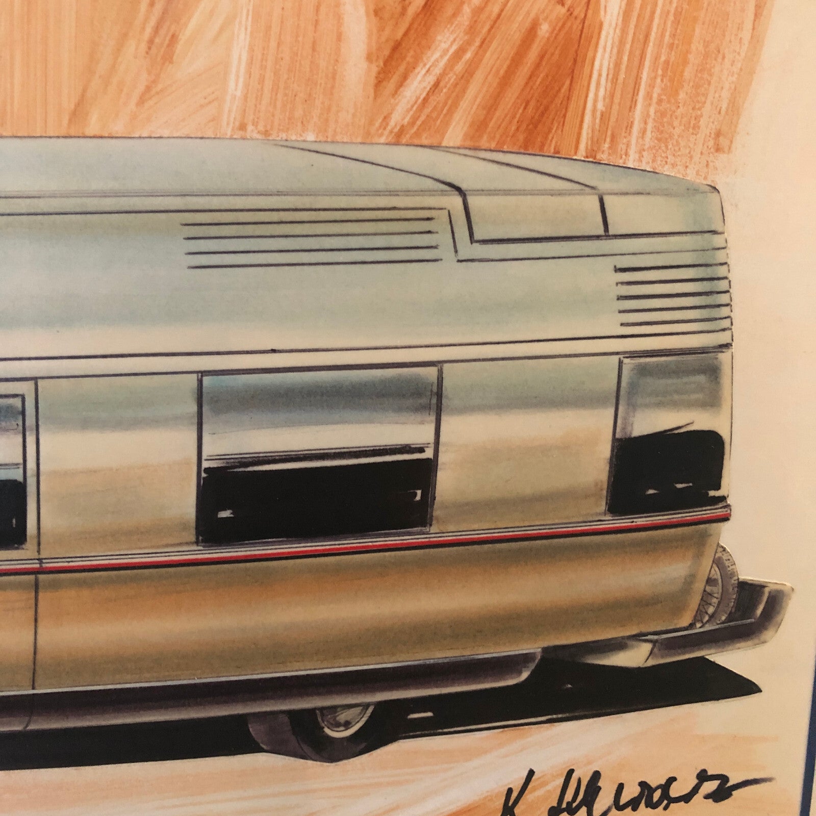 Volkswagen VW Rabbit Pickup Caddy with Trailer Concept Styling Ilustration Art