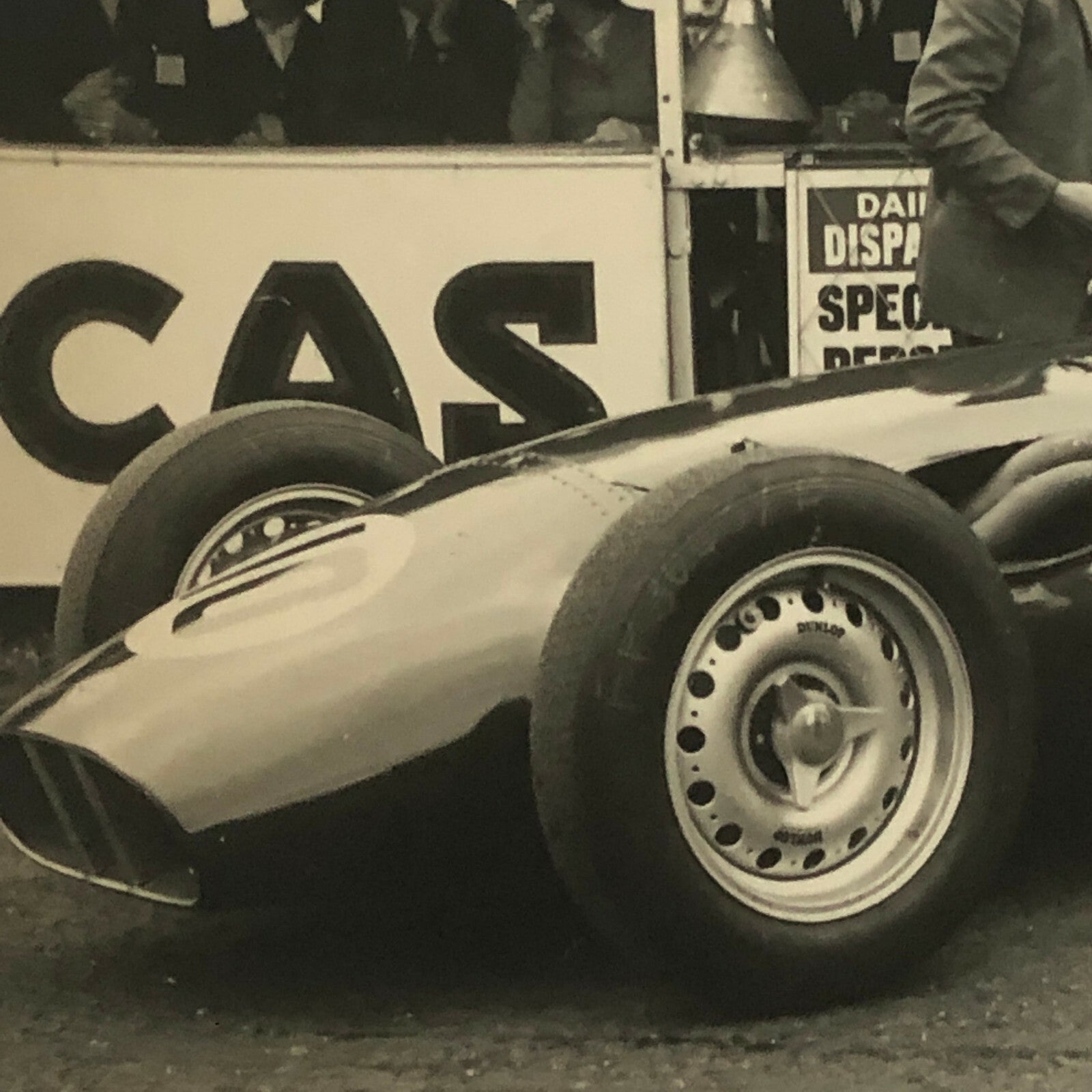 Vintage Grand Prix Racing Car Driver Press Photo Photograph Print 